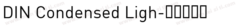 DIN Condensed Ligh字体转换